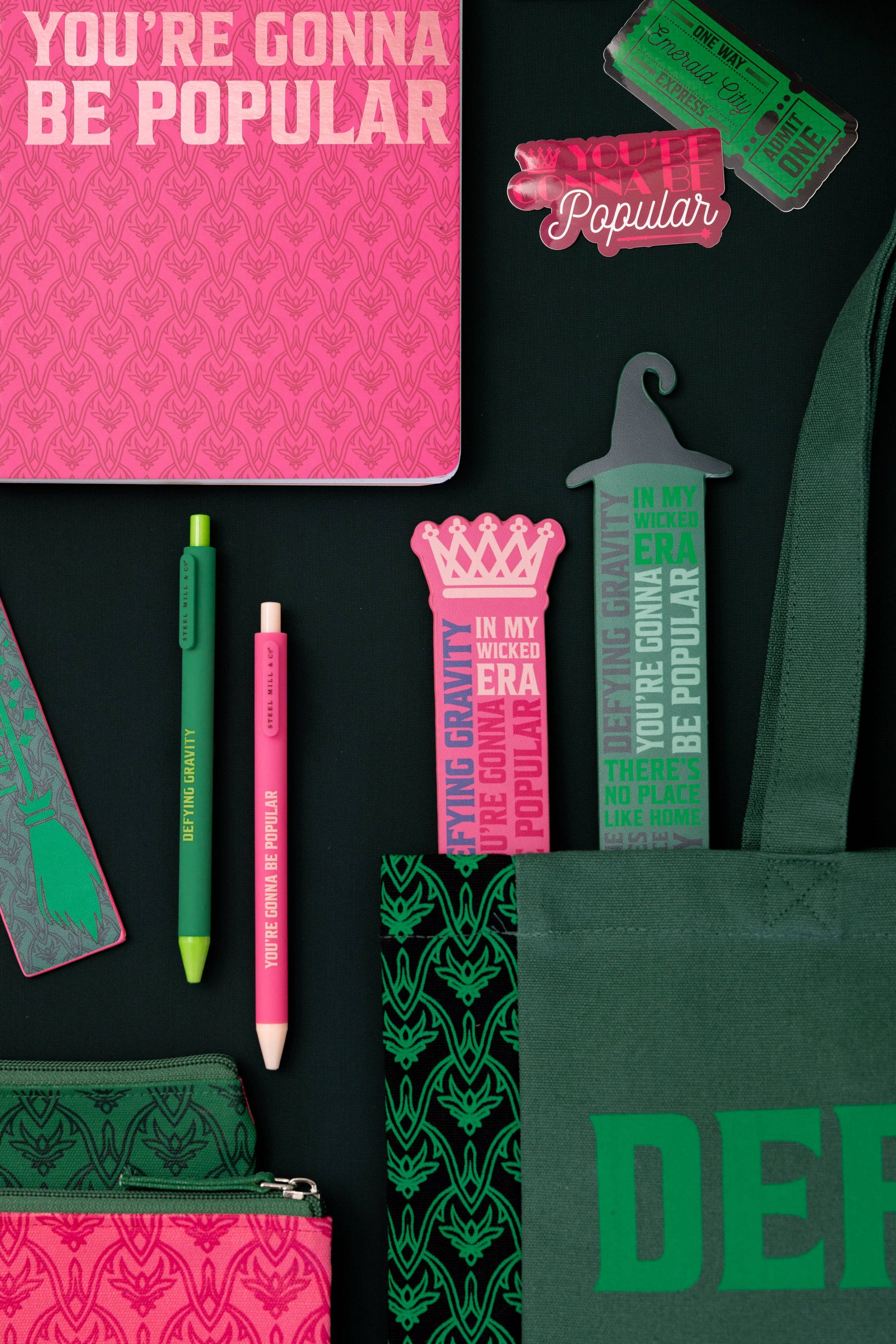 Wicked Bookmark, Witch Hat (Greens)