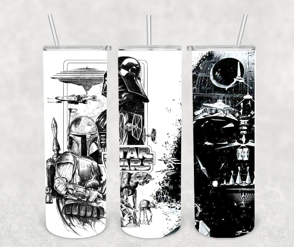 Star_wars grayscale Tumbler