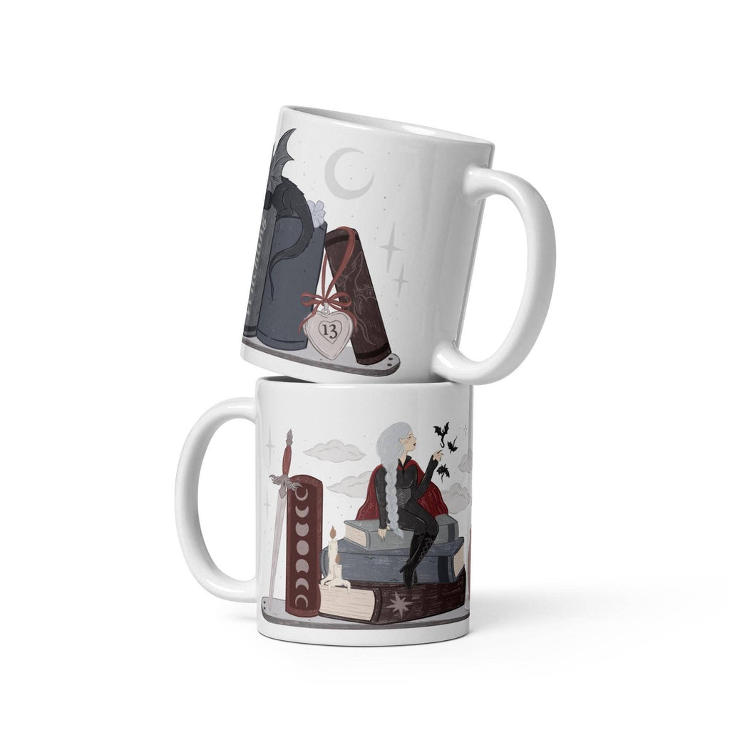 Manon Blackbeak SJM TOG Bookish Coffee Mug, Fantasy Reader Gifts, The Thirteen Abraxos, Bookworm