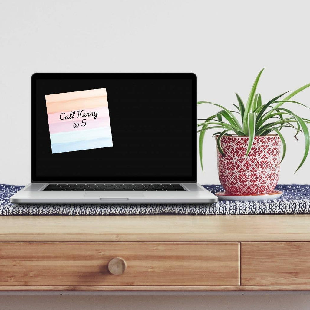 Watercolor Post-it® Note Pad – 3x3 – Soft Ombre sticky notes