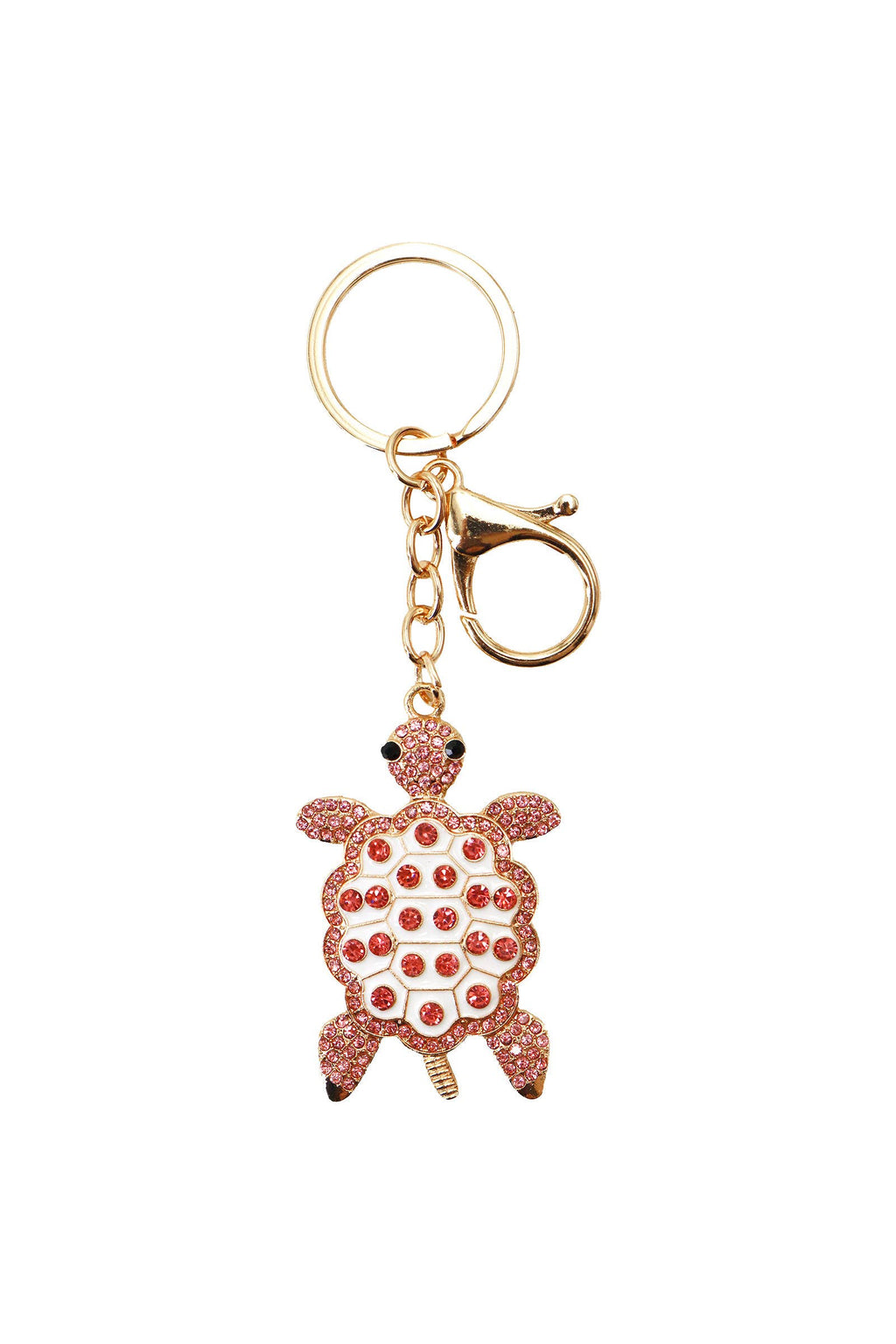 Colorful Turtle Enamel Bling Rhinestone Key Chain