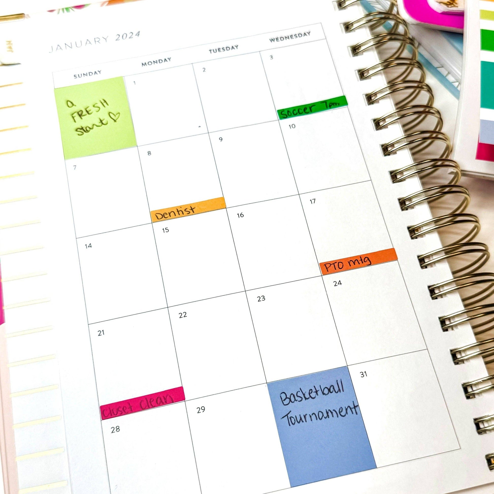 Time Blocking Sticker Book