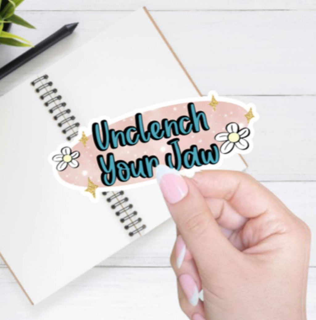 Boho Unclench Your Jaw Sticker