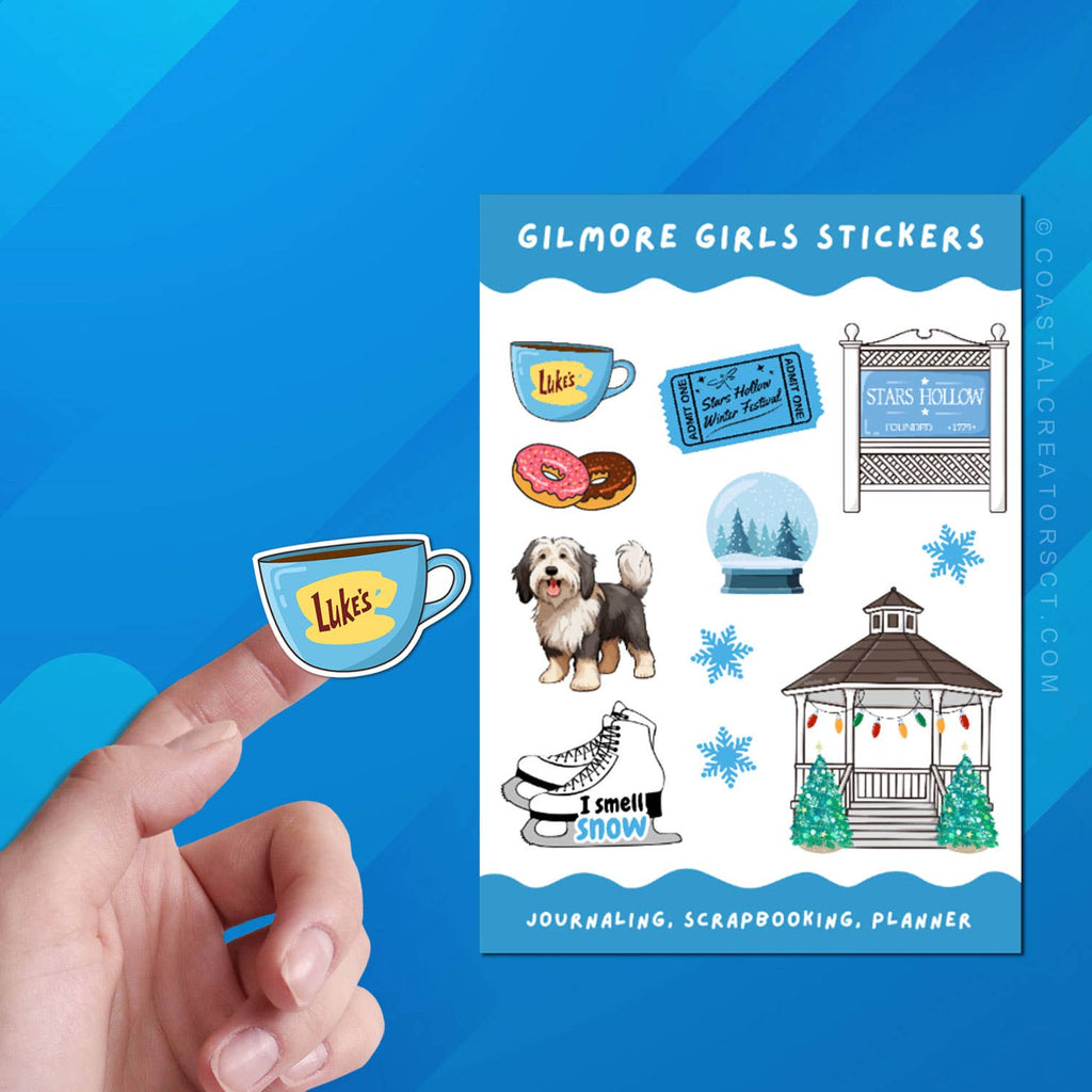 Gilmore Girls Inspired WINTER Sticker Sheet (Packaged)