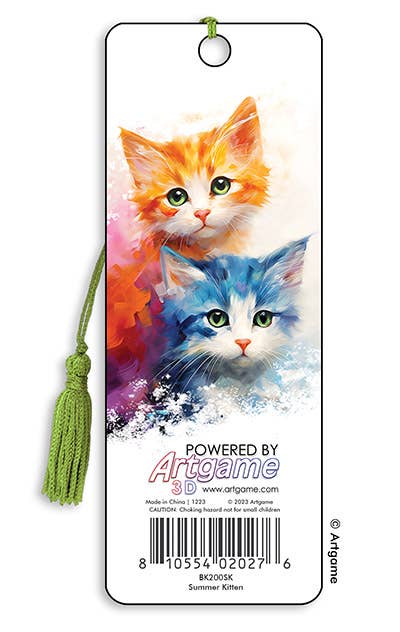 3D Royce bookmark - Summer Kitten