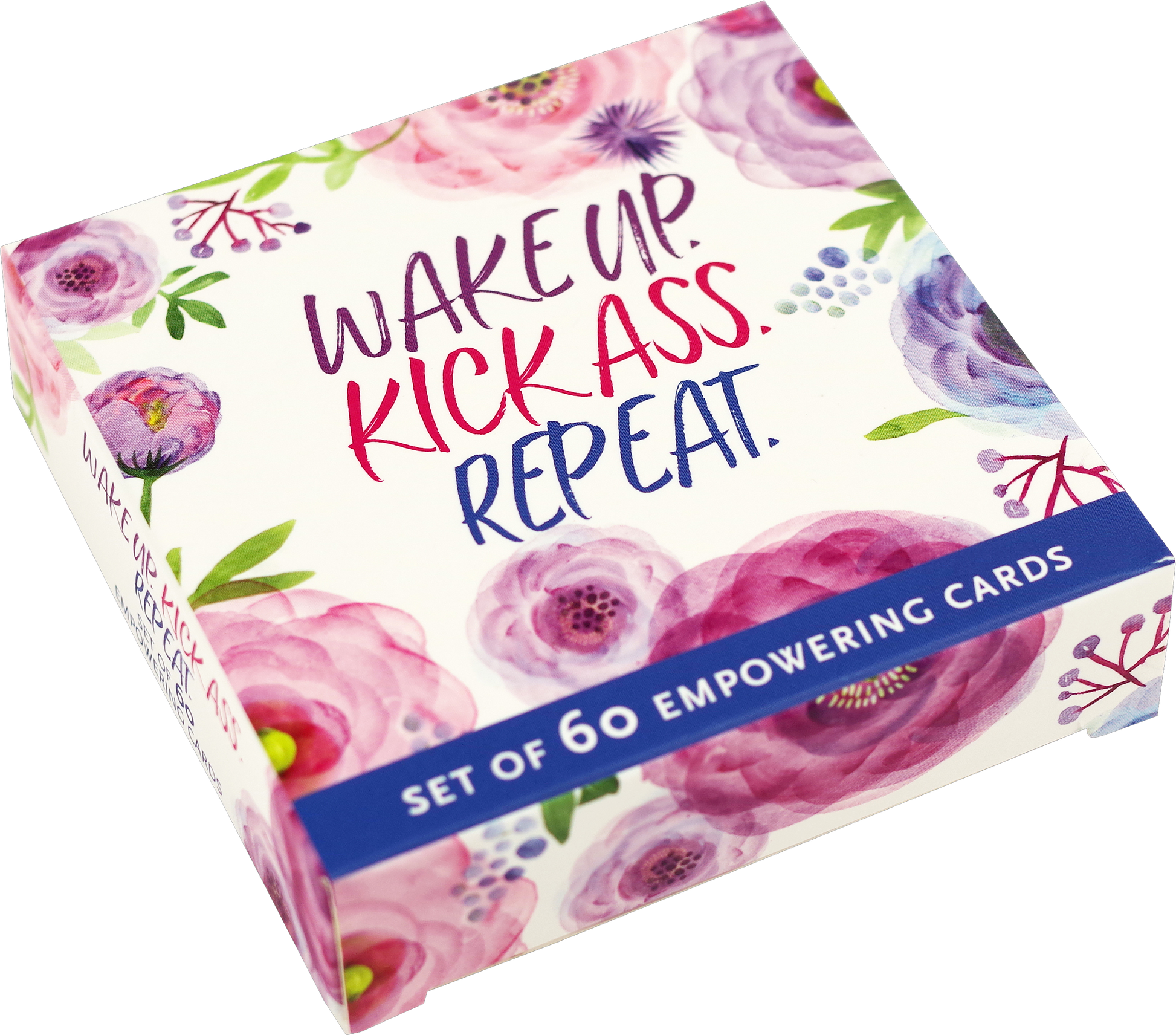Wake Up, Kick Ass, Repeat. (Set of 60 Empowering Cards)