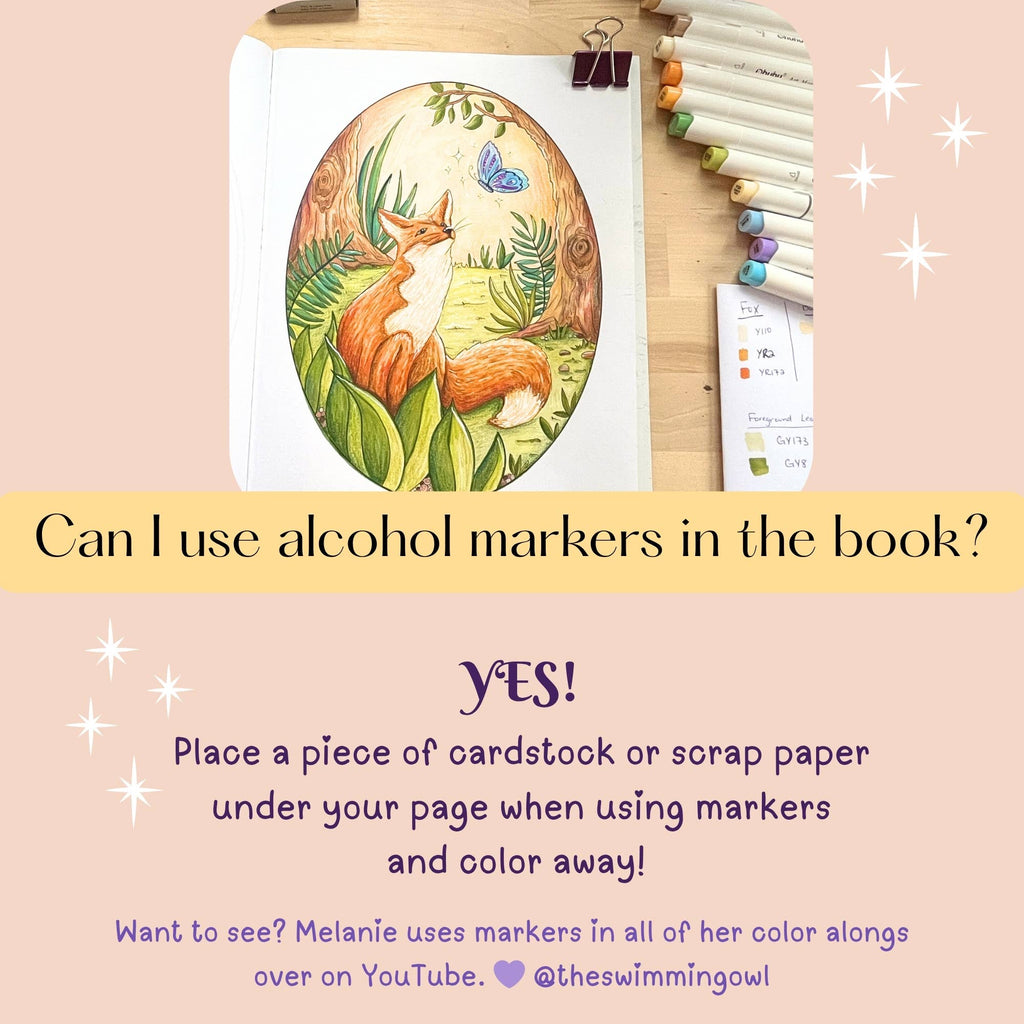 Whimsical Woodland Coloring Book For Adults + Teens