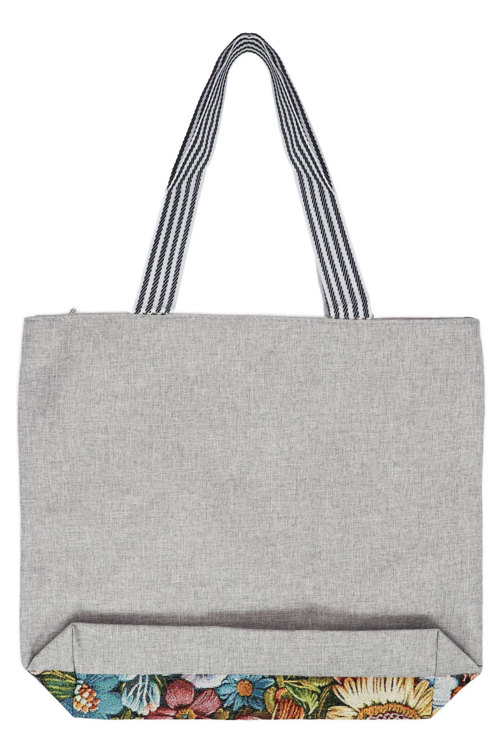 Daisy Wildflower Shimmery Tapestry Canvas Tote Bag