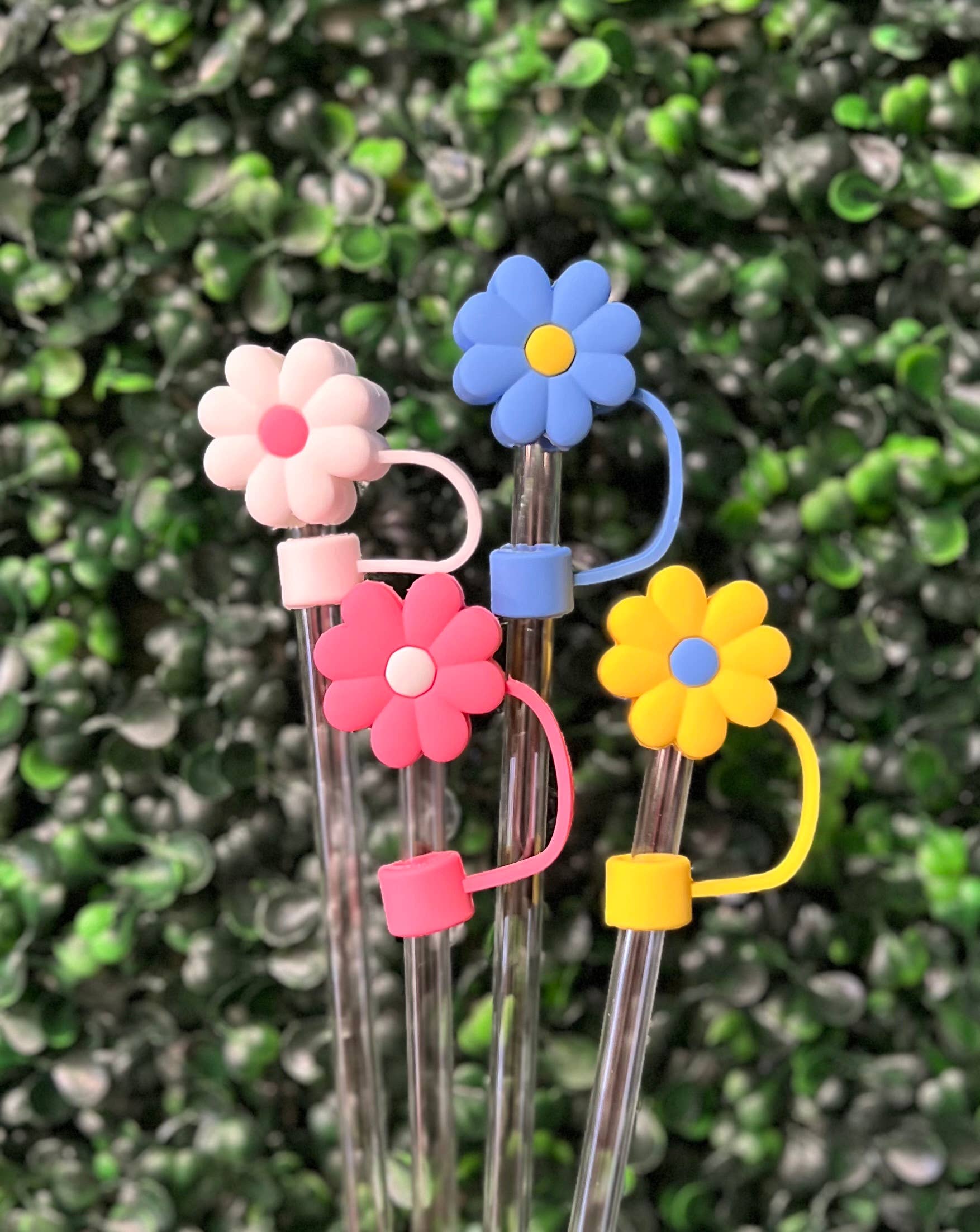 Flower Large Straw Toppers