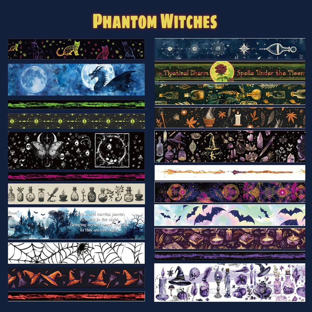 Phantom Witches Washi Tape Set - 37 Rolls