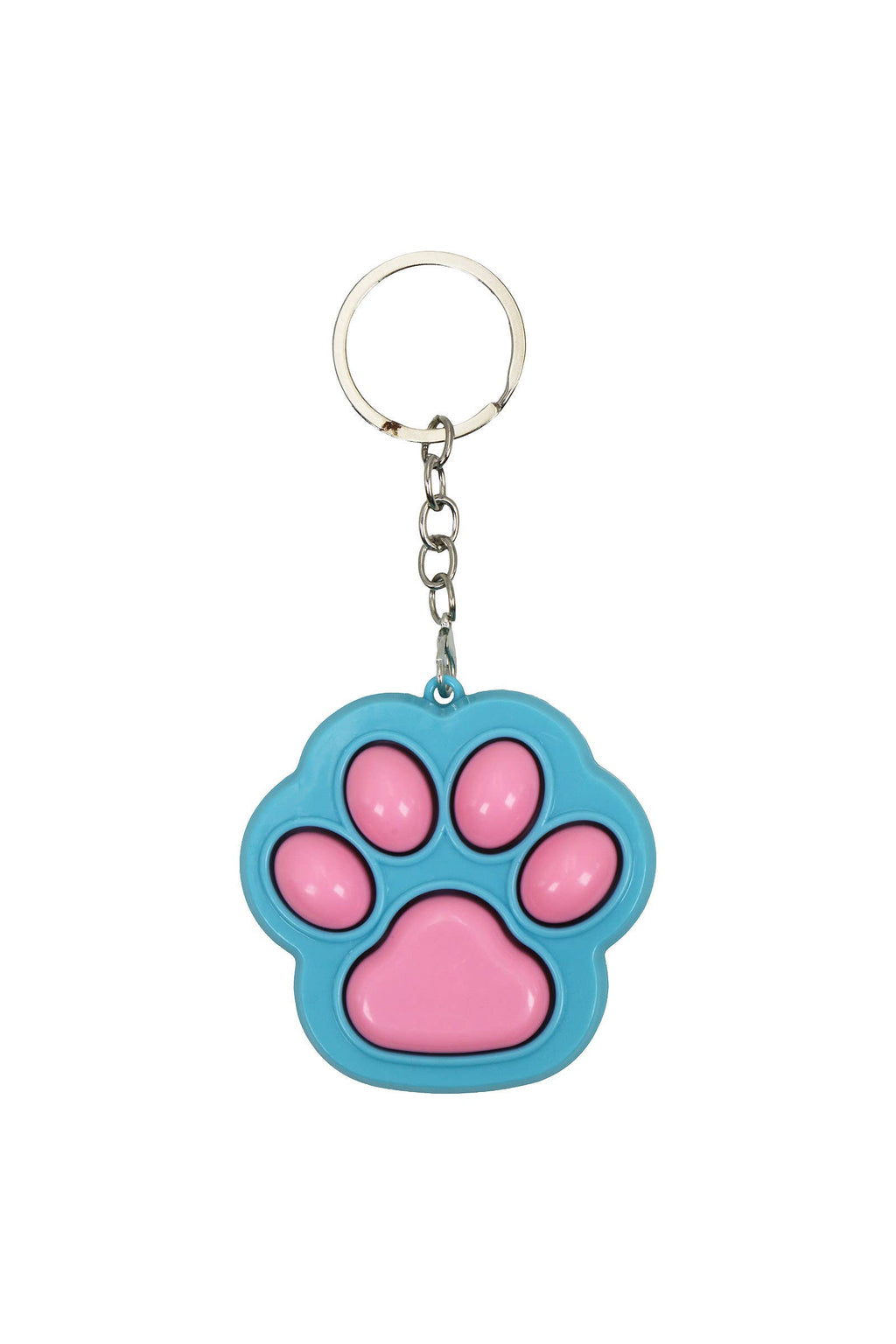 Pastel Animal Paw Clicky Fidget Toy Keychain