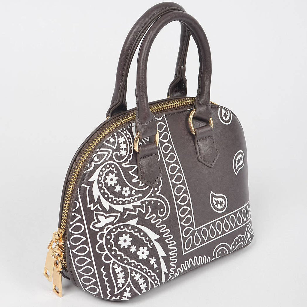 Bandana Print Handle Bag