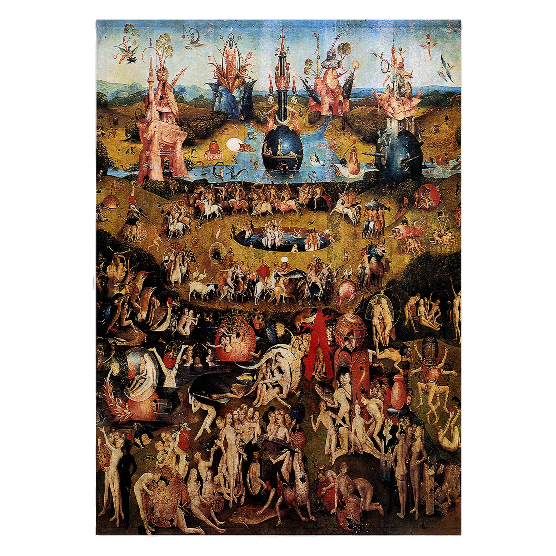 3dRose, Garden of Earthly Delights by Hieronymus Bosch, Towel