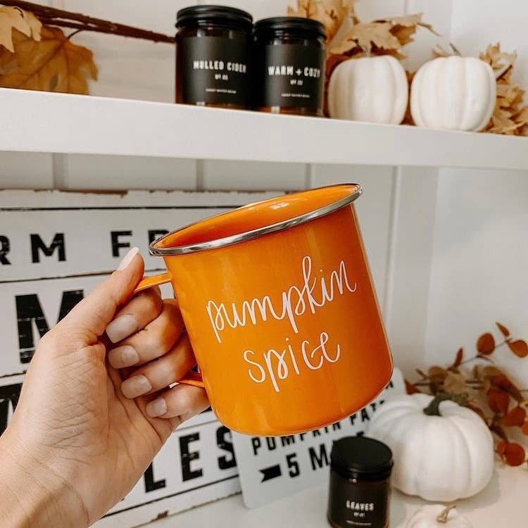 Pumpkin Spice Orange Coffee Mug - Fall Decor & Gifts