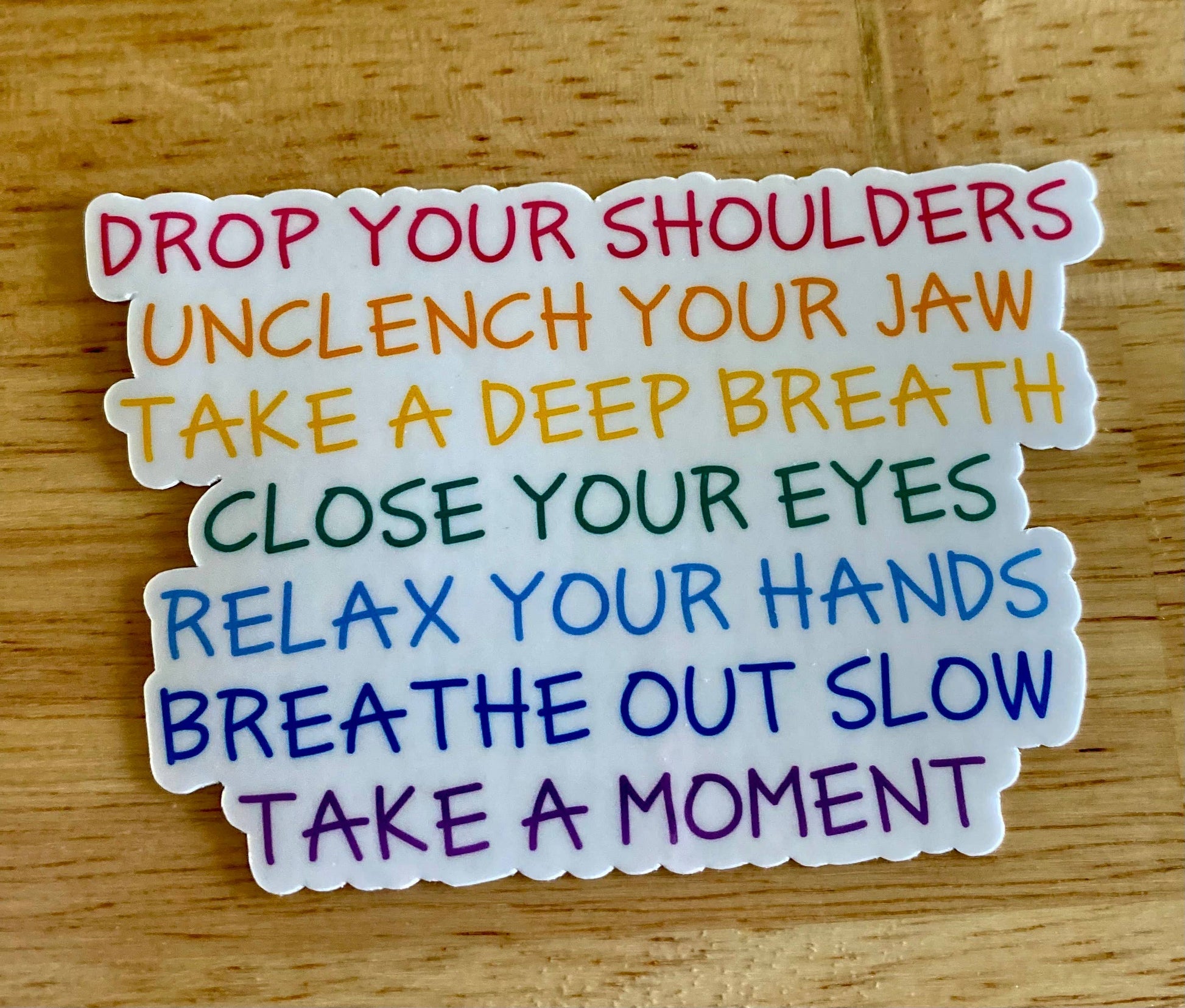 Mental Health Sticker "Take A Moment"