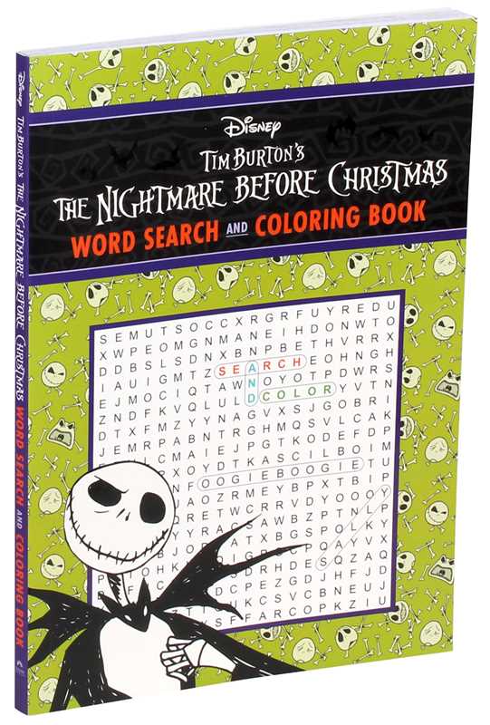 Disney Tim Burton's The Nightmare Before Christmas Word Search and Coloring Book by Editors of Thunder Bay Press