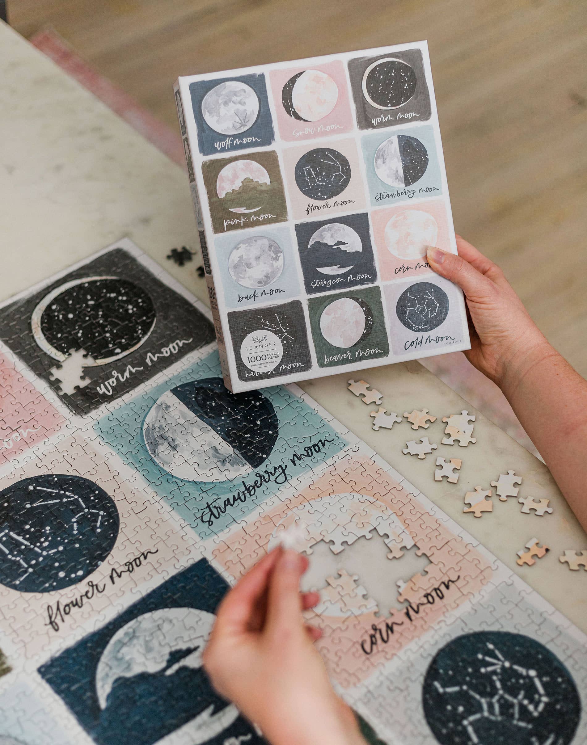 Painted Moons - 1,000 Piece Jigsaw Puzzle