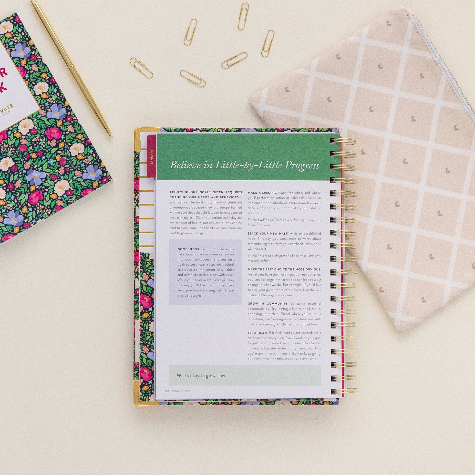 2026 One-Year PowerSheets® Goal Planner | Leaf