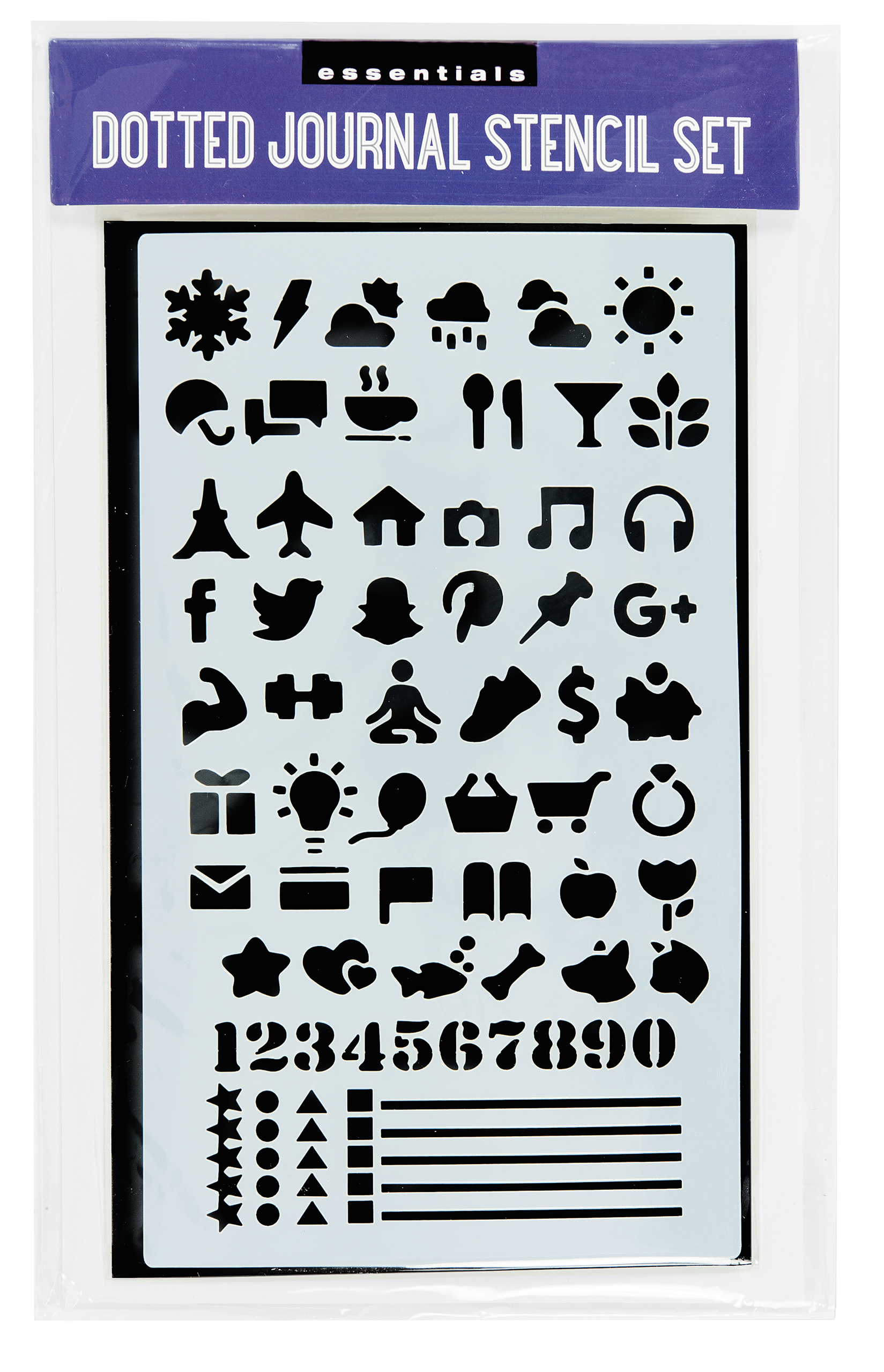Essentials Dotted Journal Stencil Set
