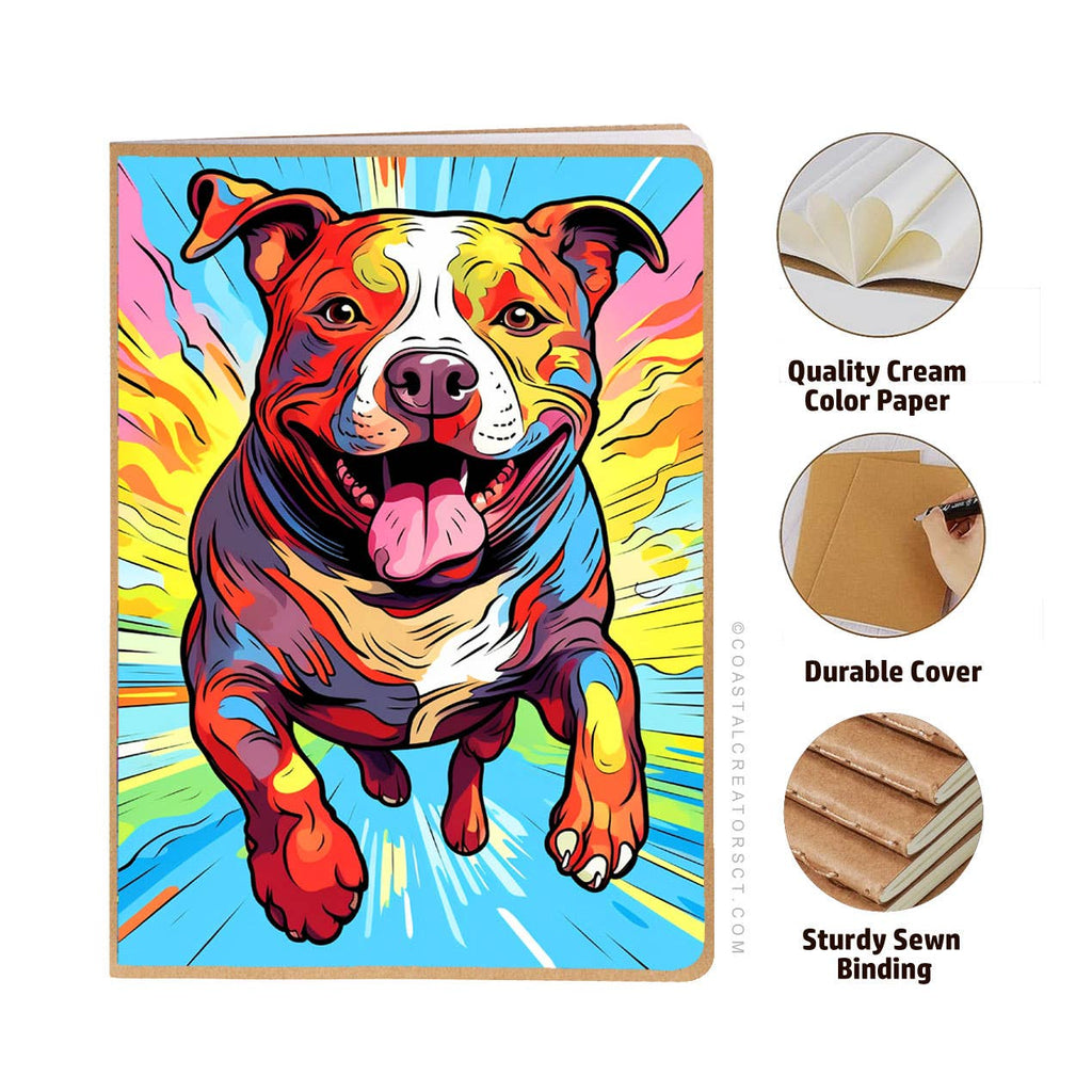 Pitbull Journal w/ Pawsed Magnetic Bookmark Set (Packaged)
