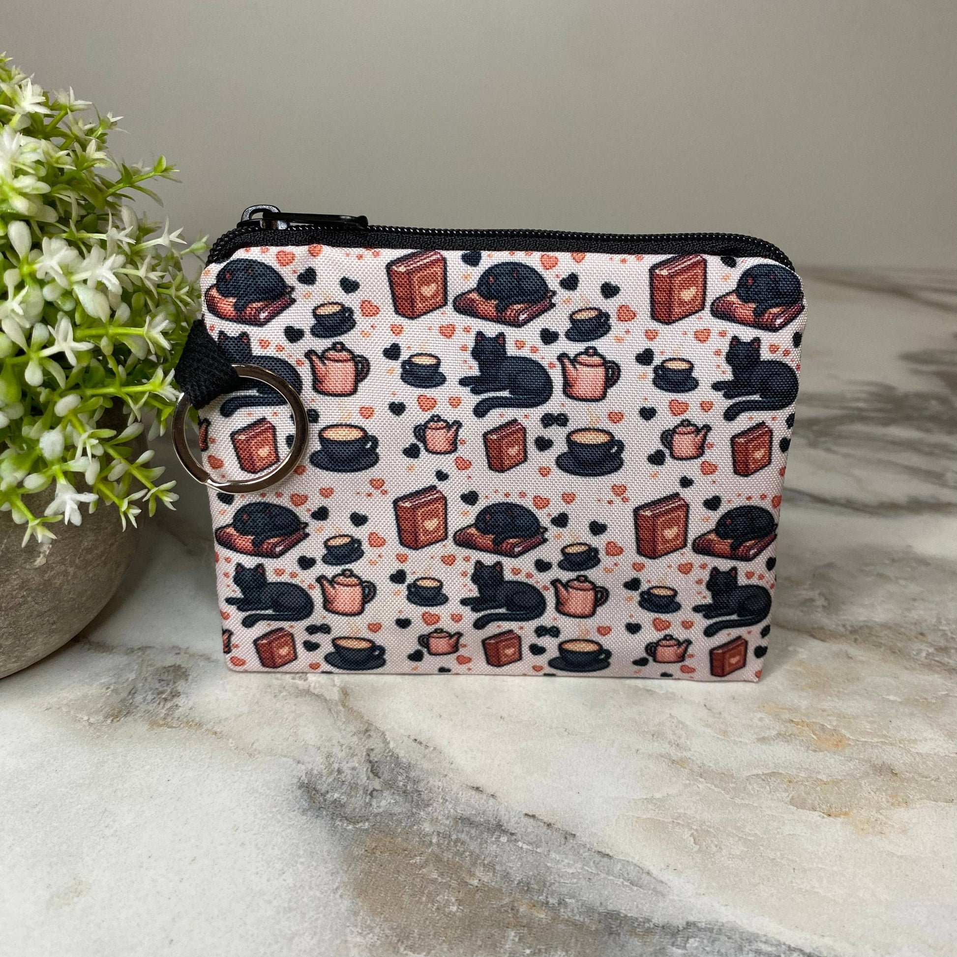 Mini Pouch - Cat Tea Books