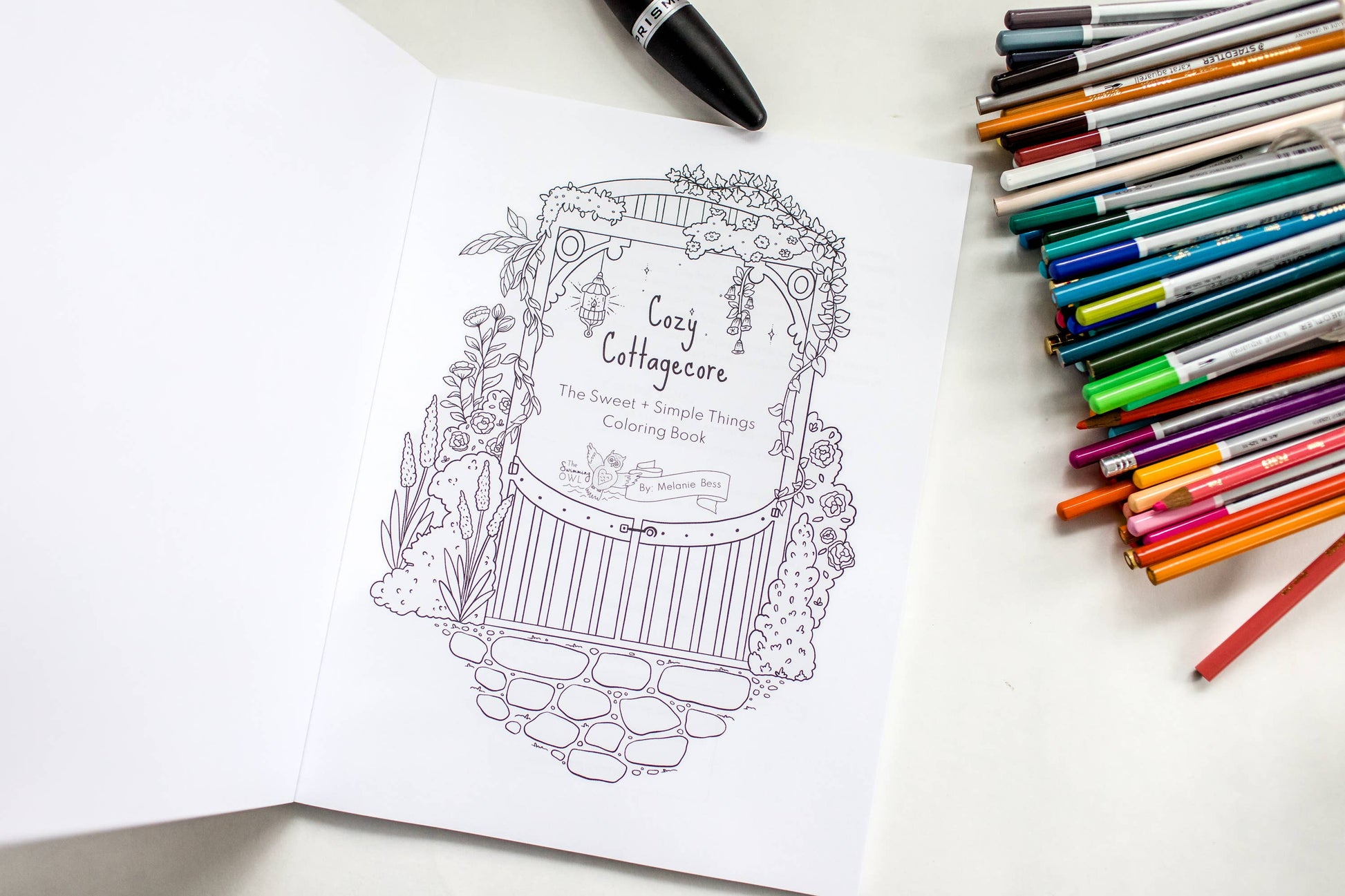 Cozy Cottagecore Coloring Book For Adults + Teens