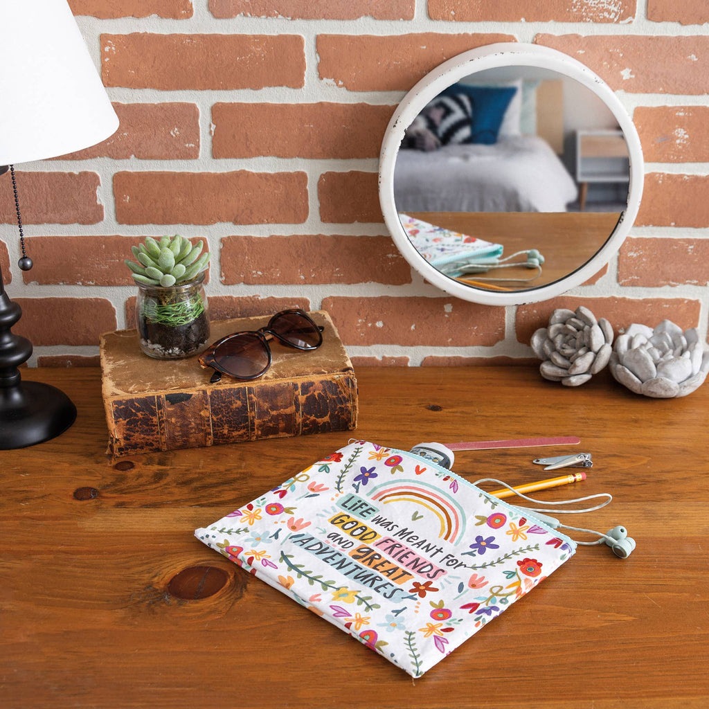 Good Friends And Great Adventures Zipper Pouch