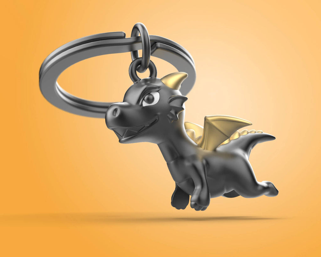 BLACK DRAGON KEYRING