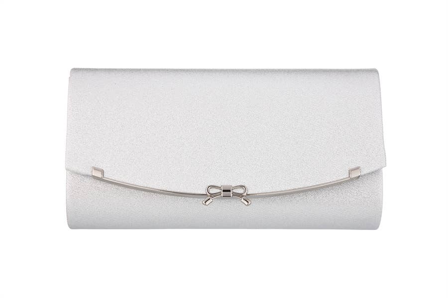 Ladies Long Bow Clutch Envelope Hand Bag 