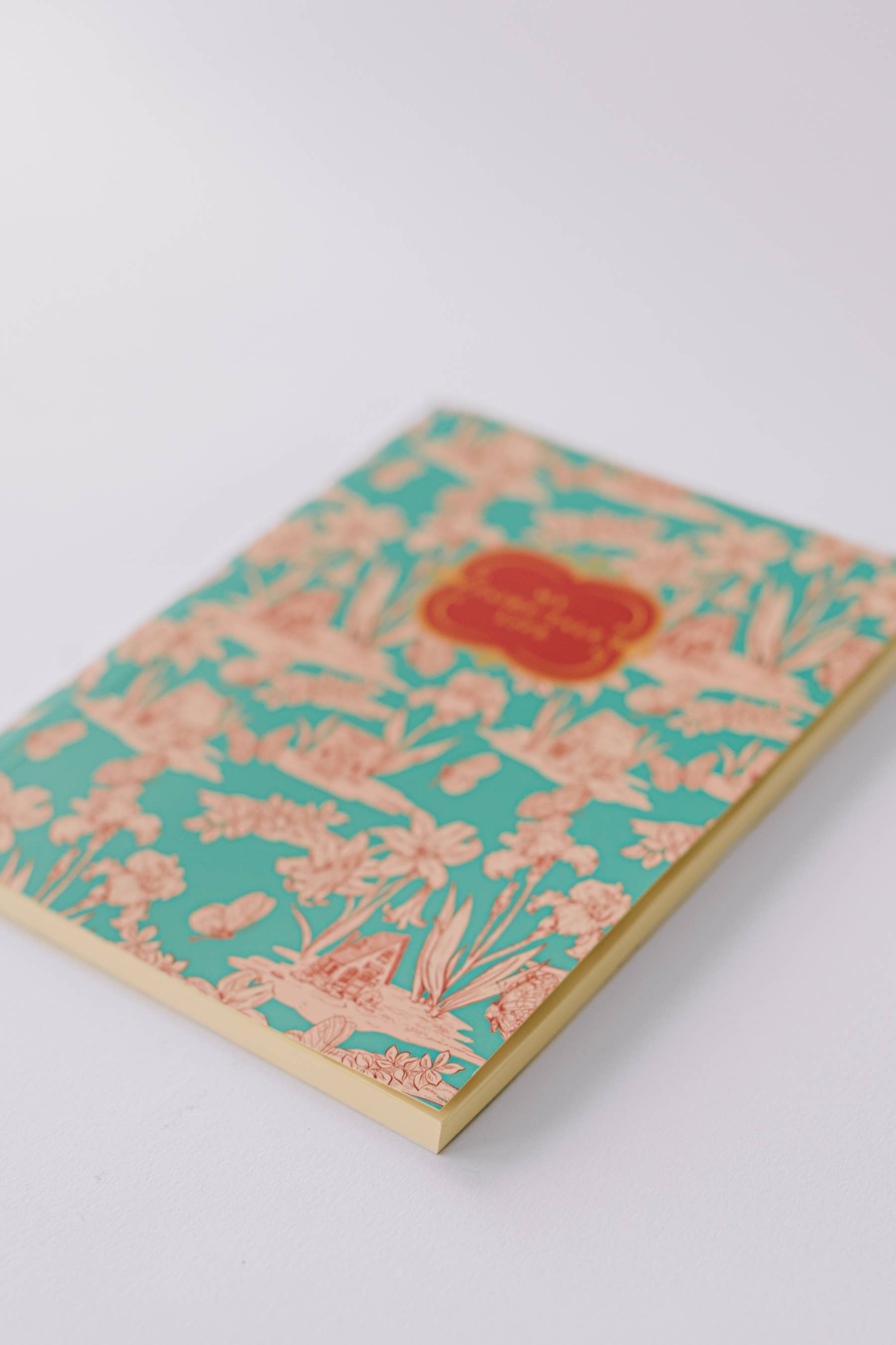 Fairy House Toile Softcover Notebook - Blue