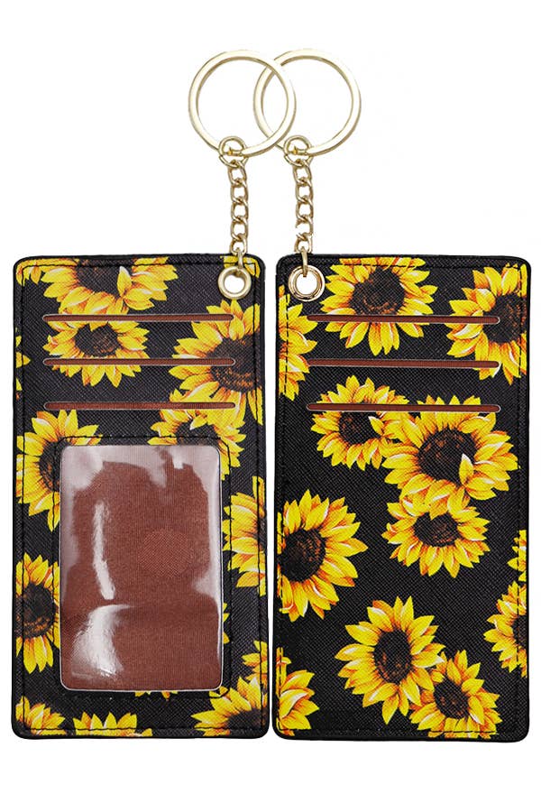 Sunflower Continental Wallet Crossbody Bag with Card Holder