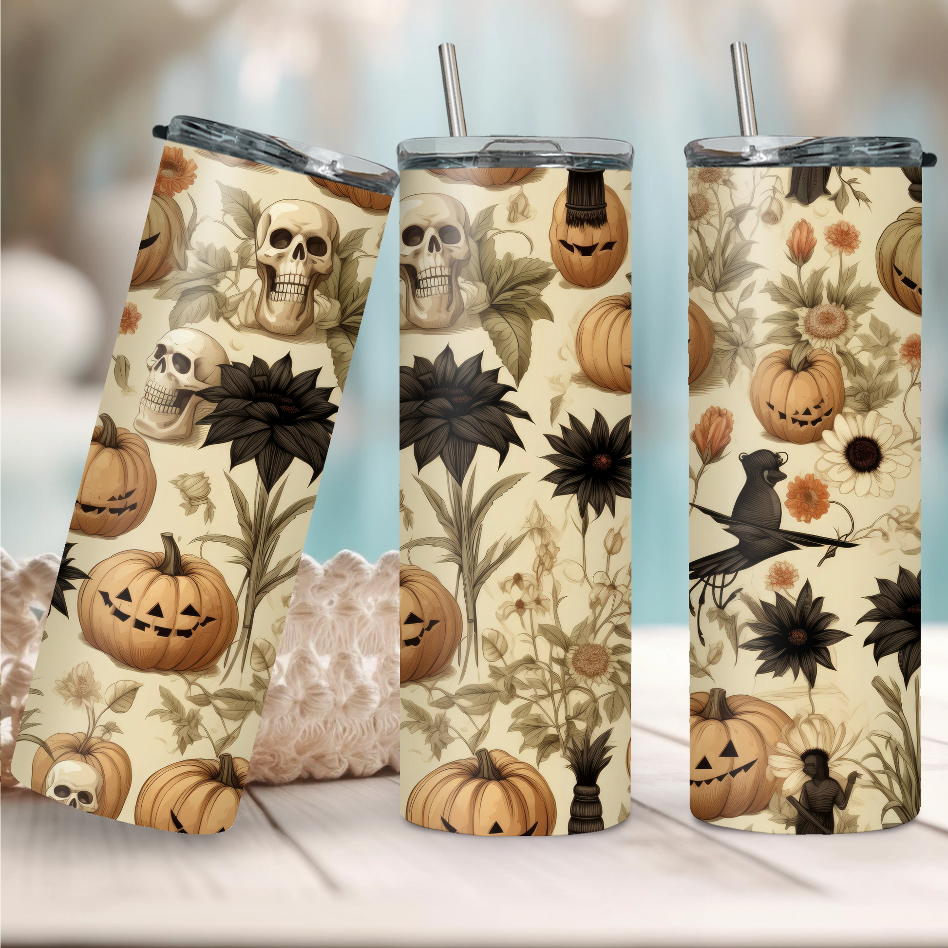 Vintage Pumpkin Tumbler