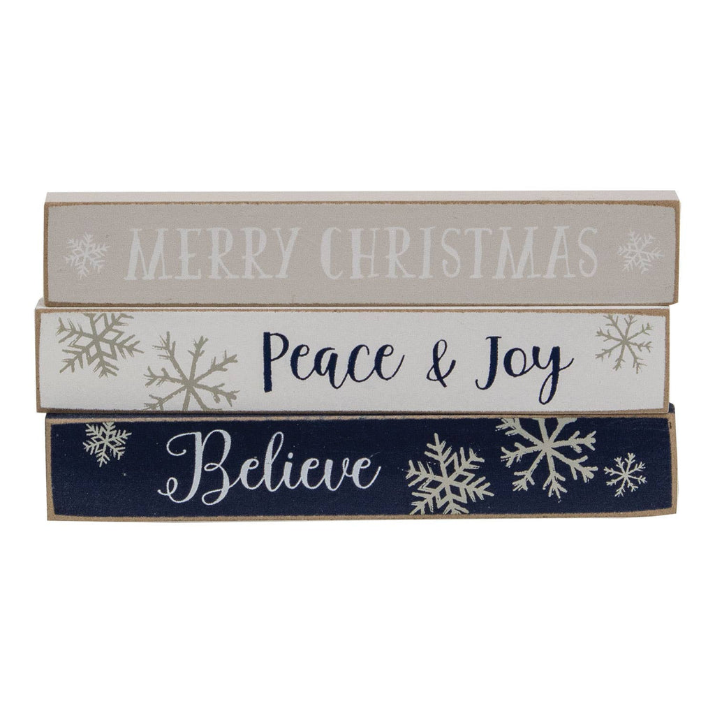 Believe Snowflake Mini Stick, 3 Assorted