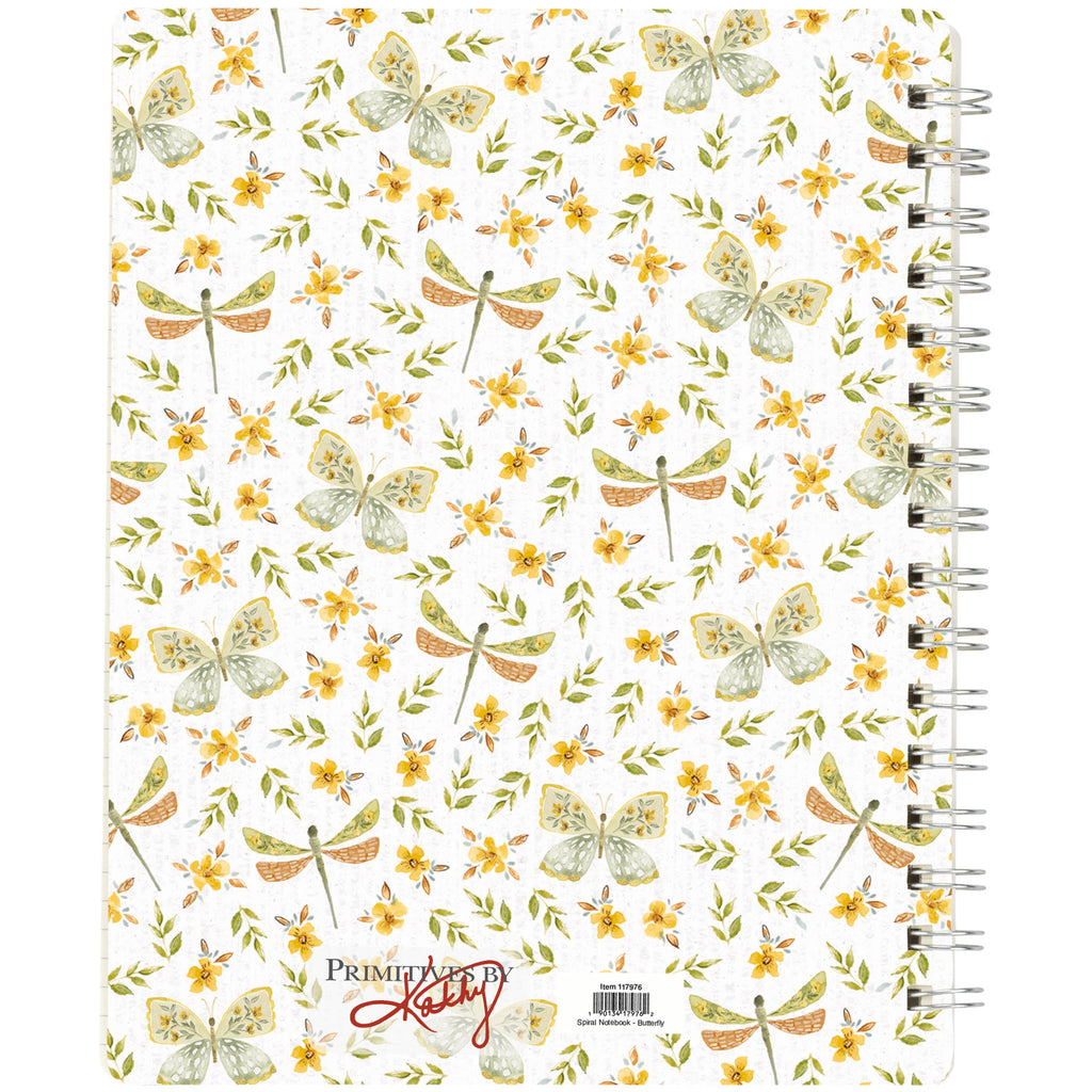 Butterfly Spiral Notebook