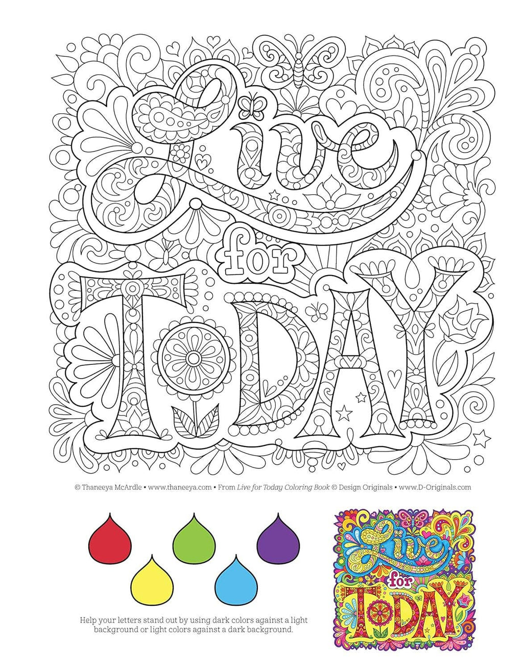 Live for Today Coloring Book