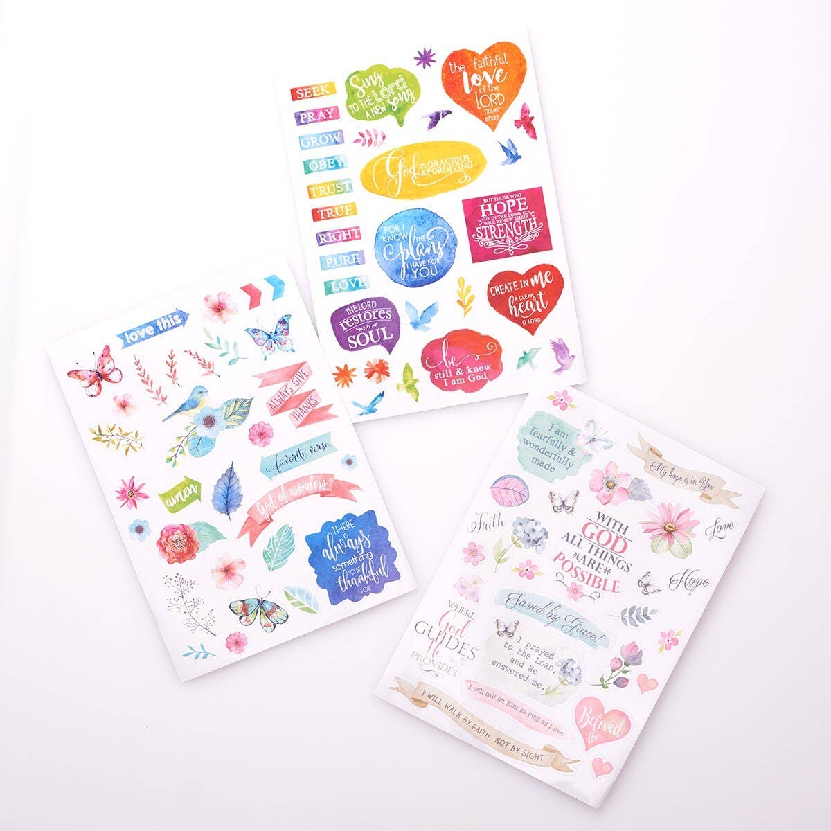 Stickers for Bible Journaling 3 Sheets