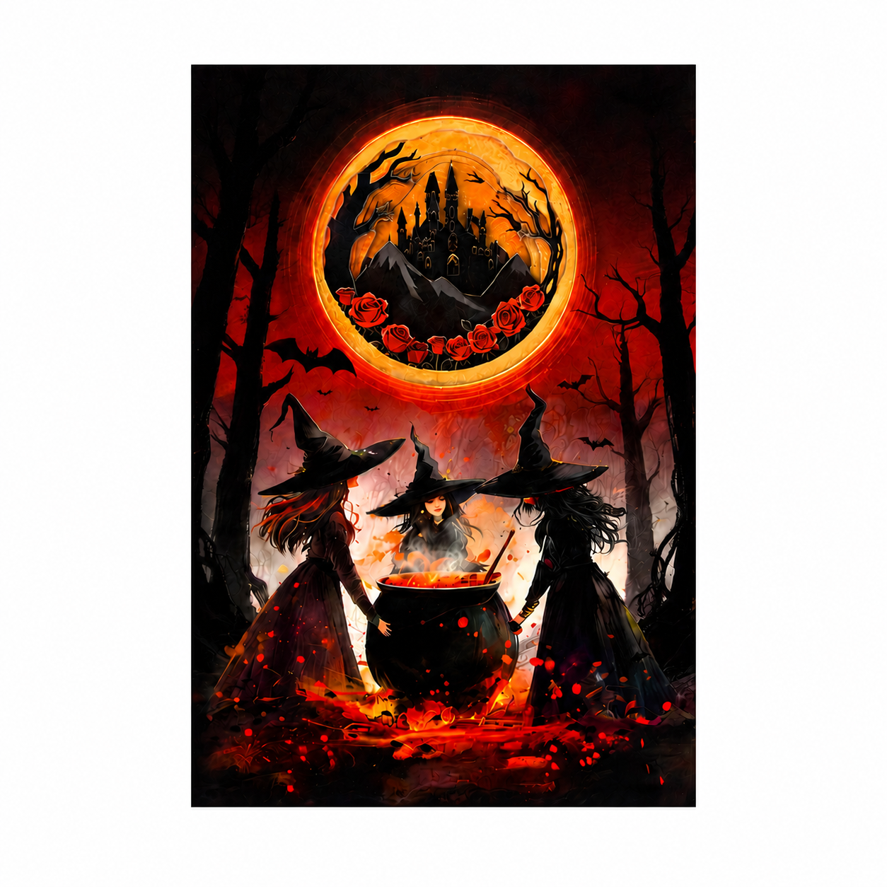 Phantom Witches 3D Paper Art Notebook | 100 Pages