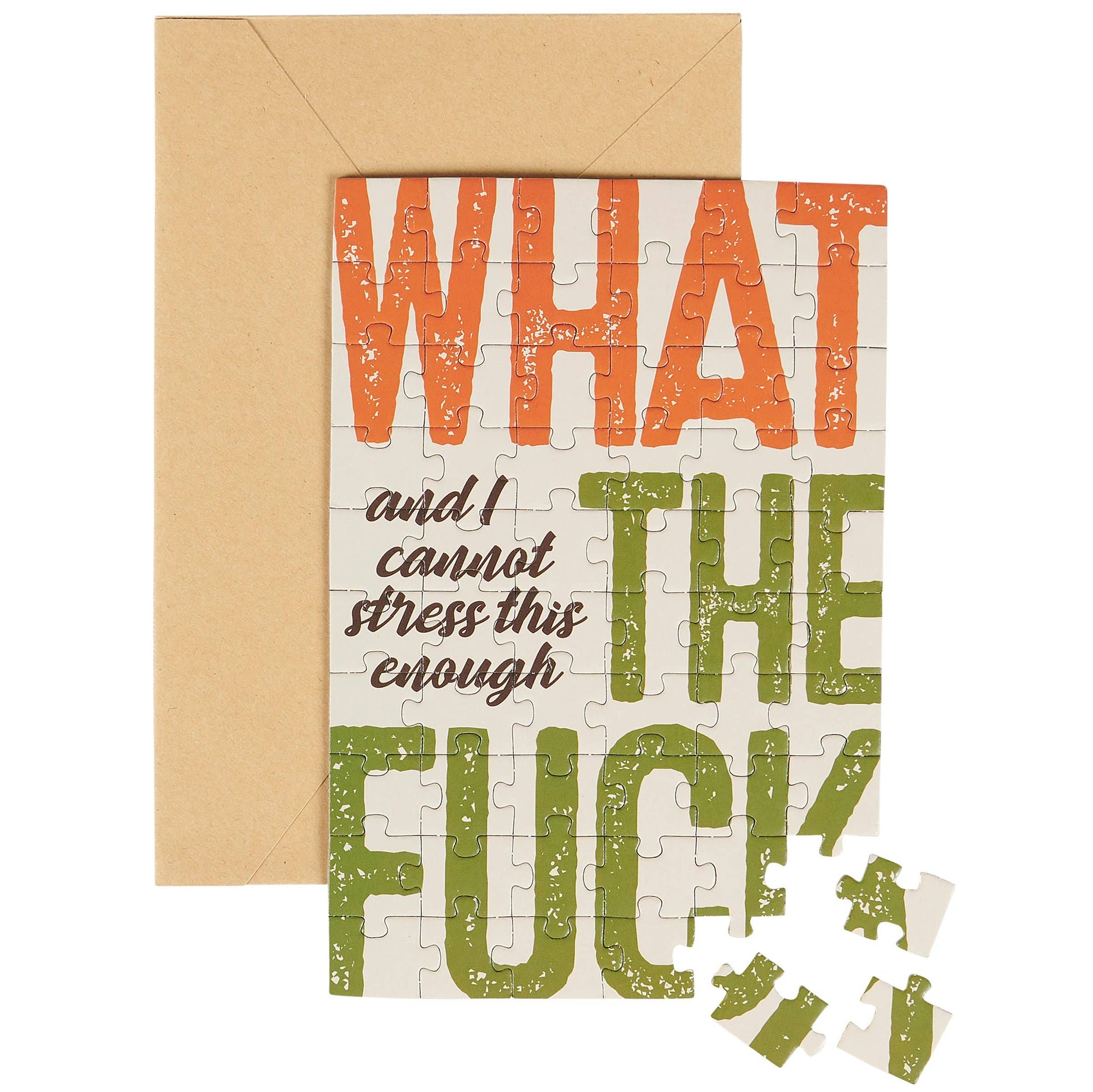 Cannot Stress Puzzle Card