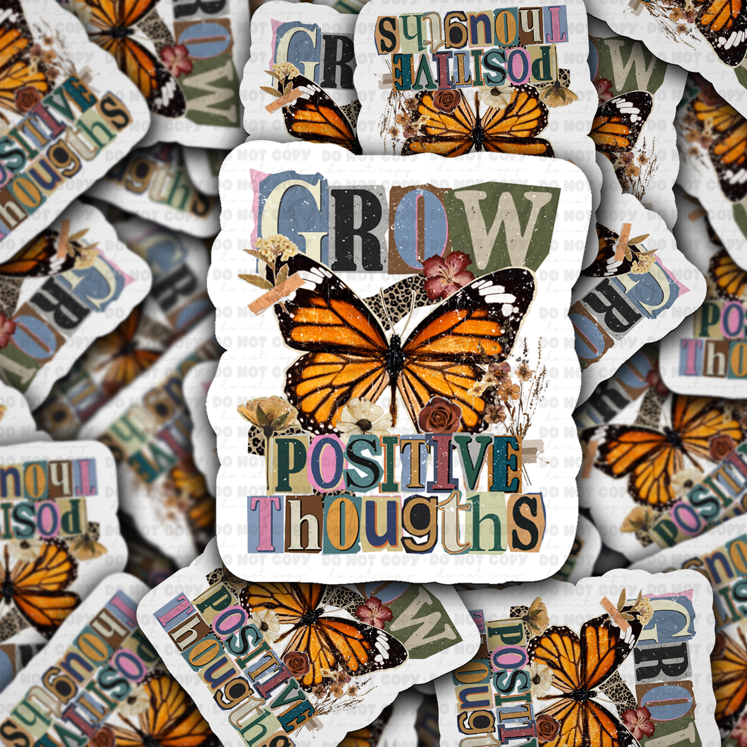 Grow positive thoughts sticker