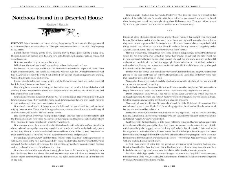 H.P. Lovecraft Mythos New & Classic Coll. (Gothic Fantasy)