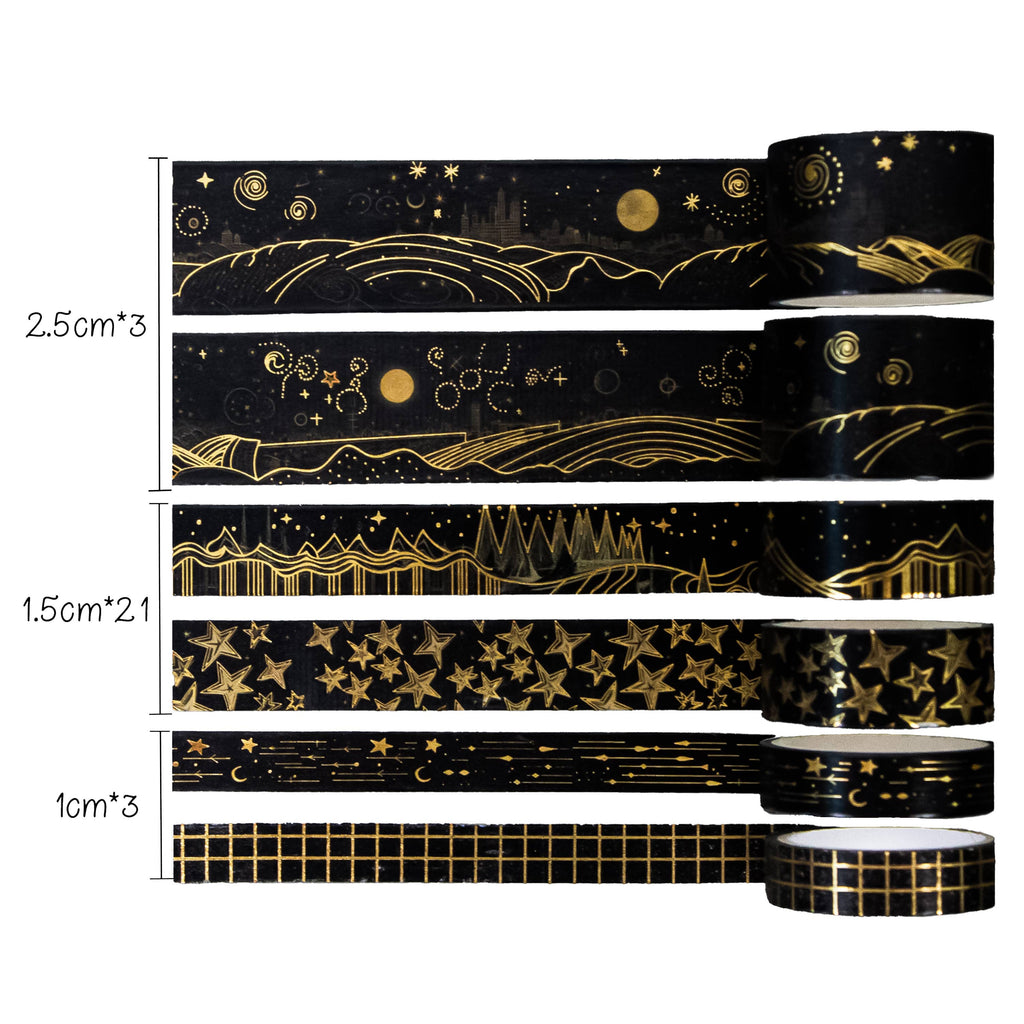 IEEBEE Washi Tape Set - Astro Enchantment 27Rolls & Journal