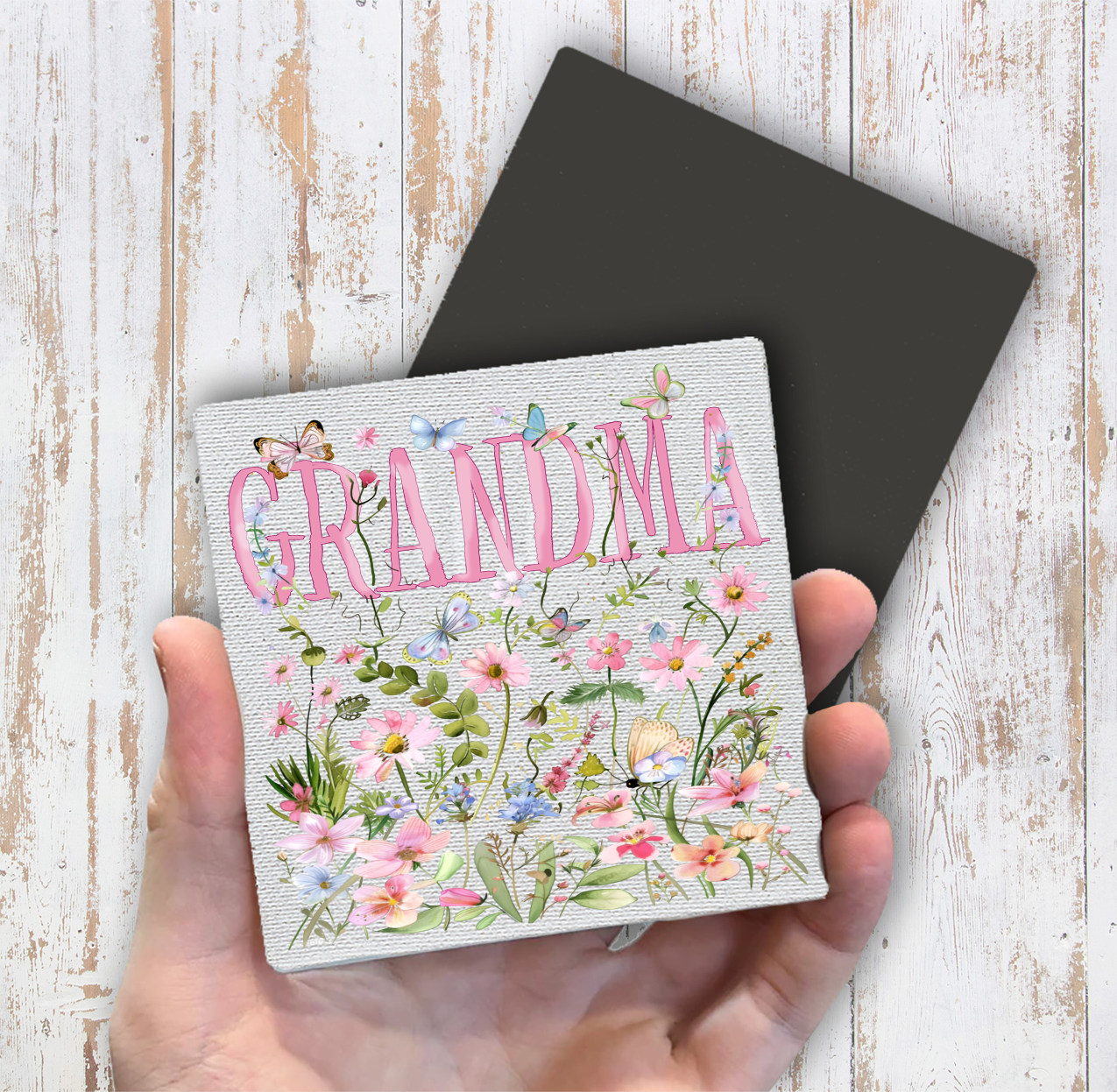 Mother's Day Wild Flowers Grandma Magnet Fridge
