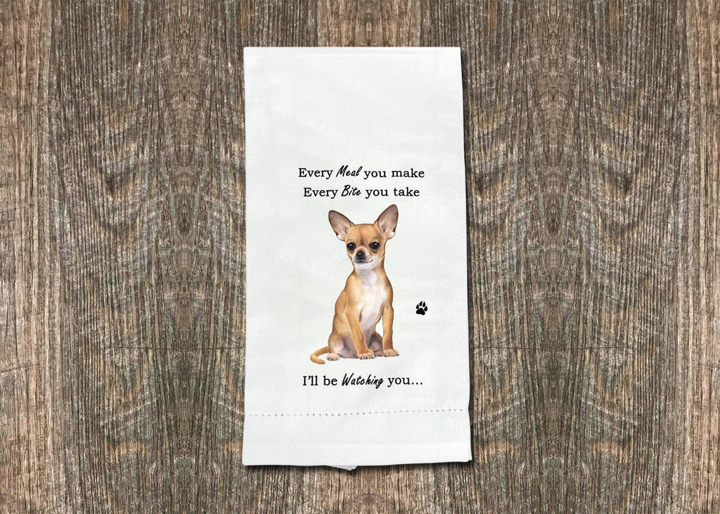 Tan Chihuahua Kitchen Towel
