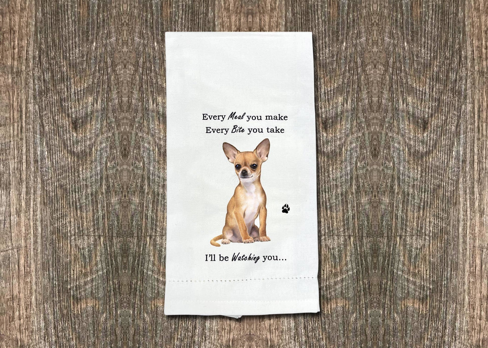 Tan Chihuahua Kitchen Towel