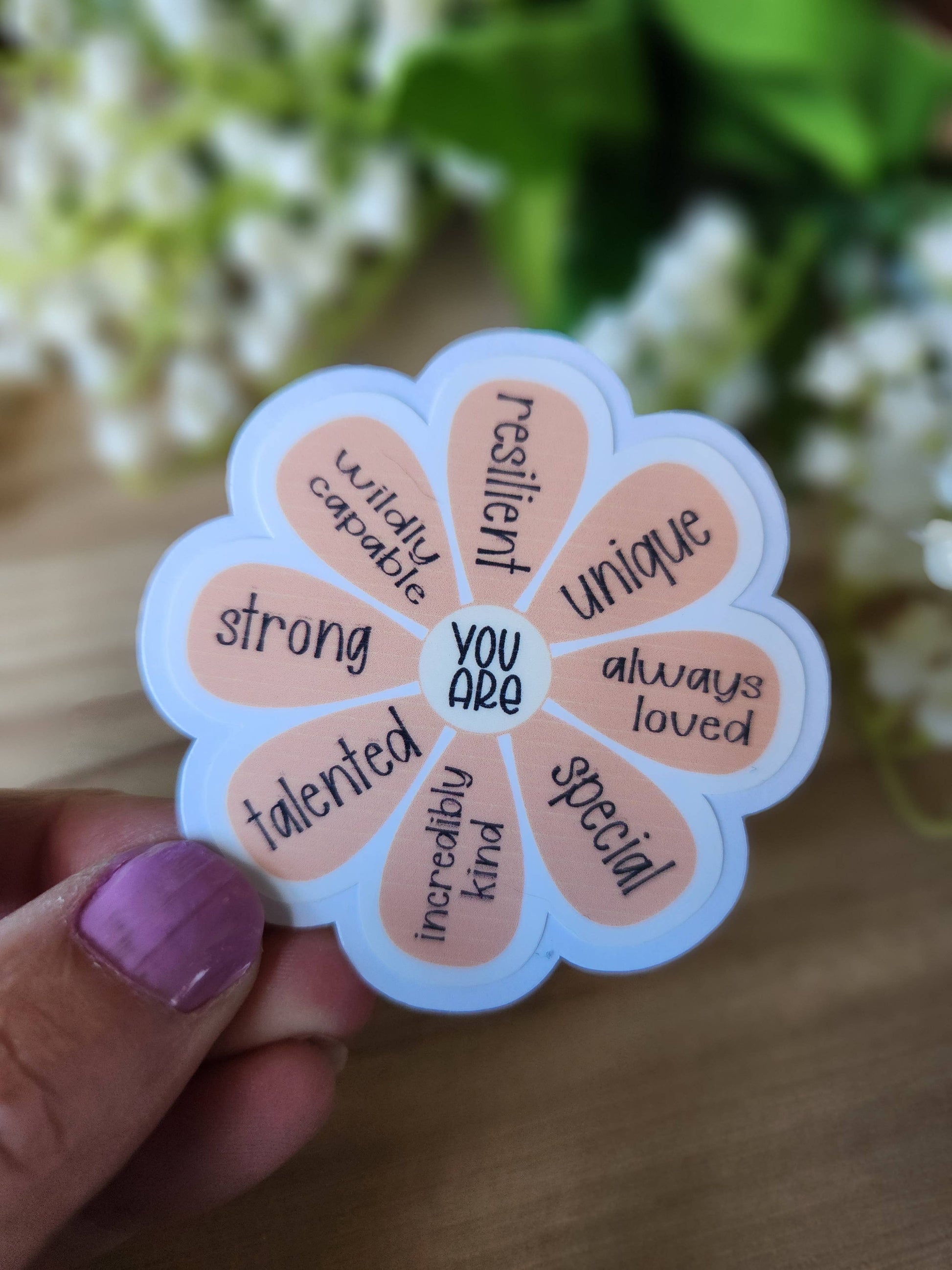 Positive affirmation sticker
