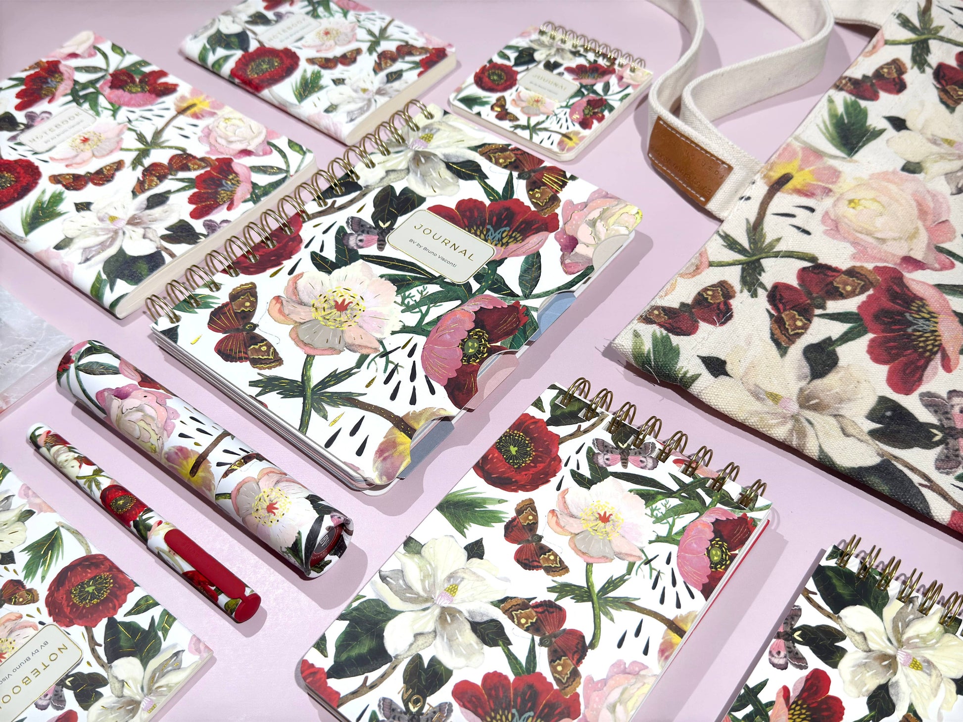 A6 Passport Notebook - Peonies