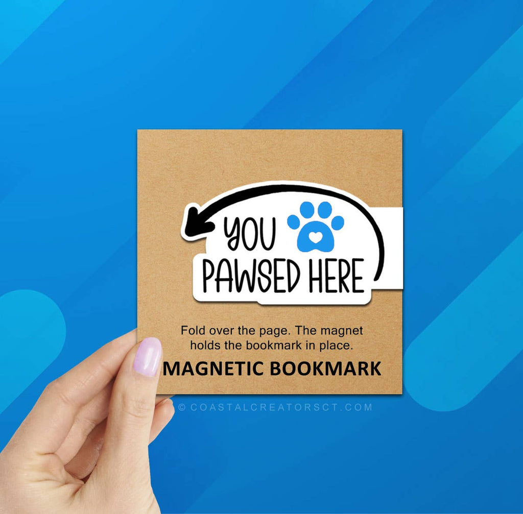 Pug Dog Journal w/ Pawsed Magnetic Bookmark Set (Packaged)