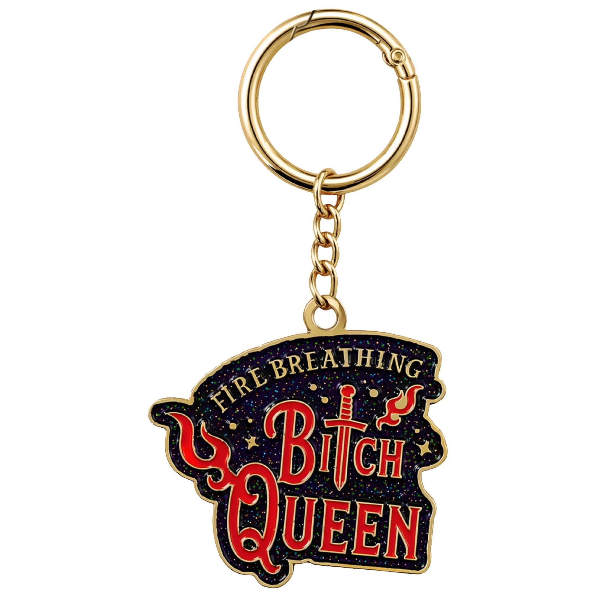 Throne of Glass: Fire Breathing B*tch Queen Bag Charm