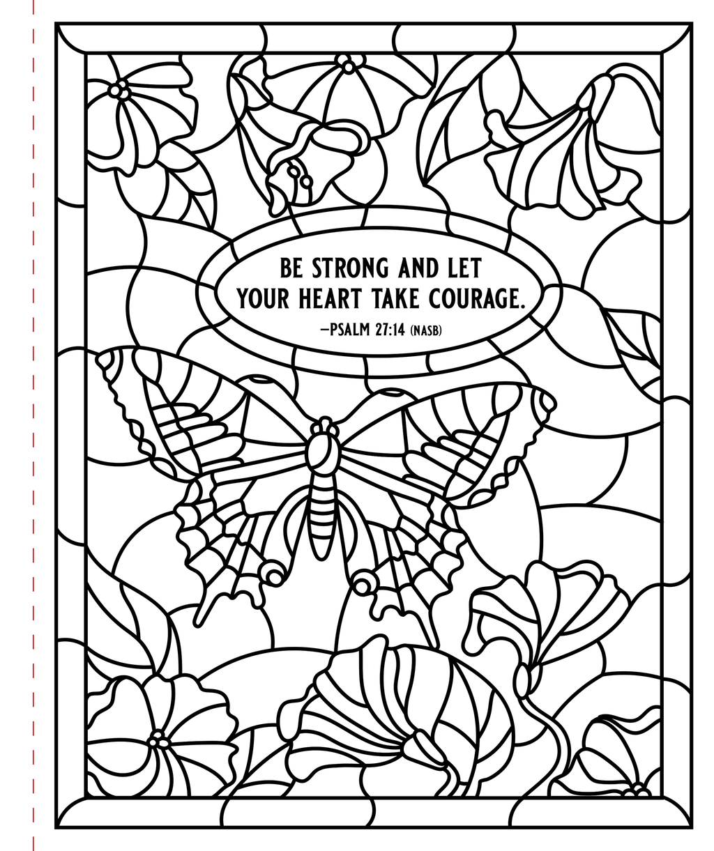 Psalms Large Print Coloring Book - Psalms