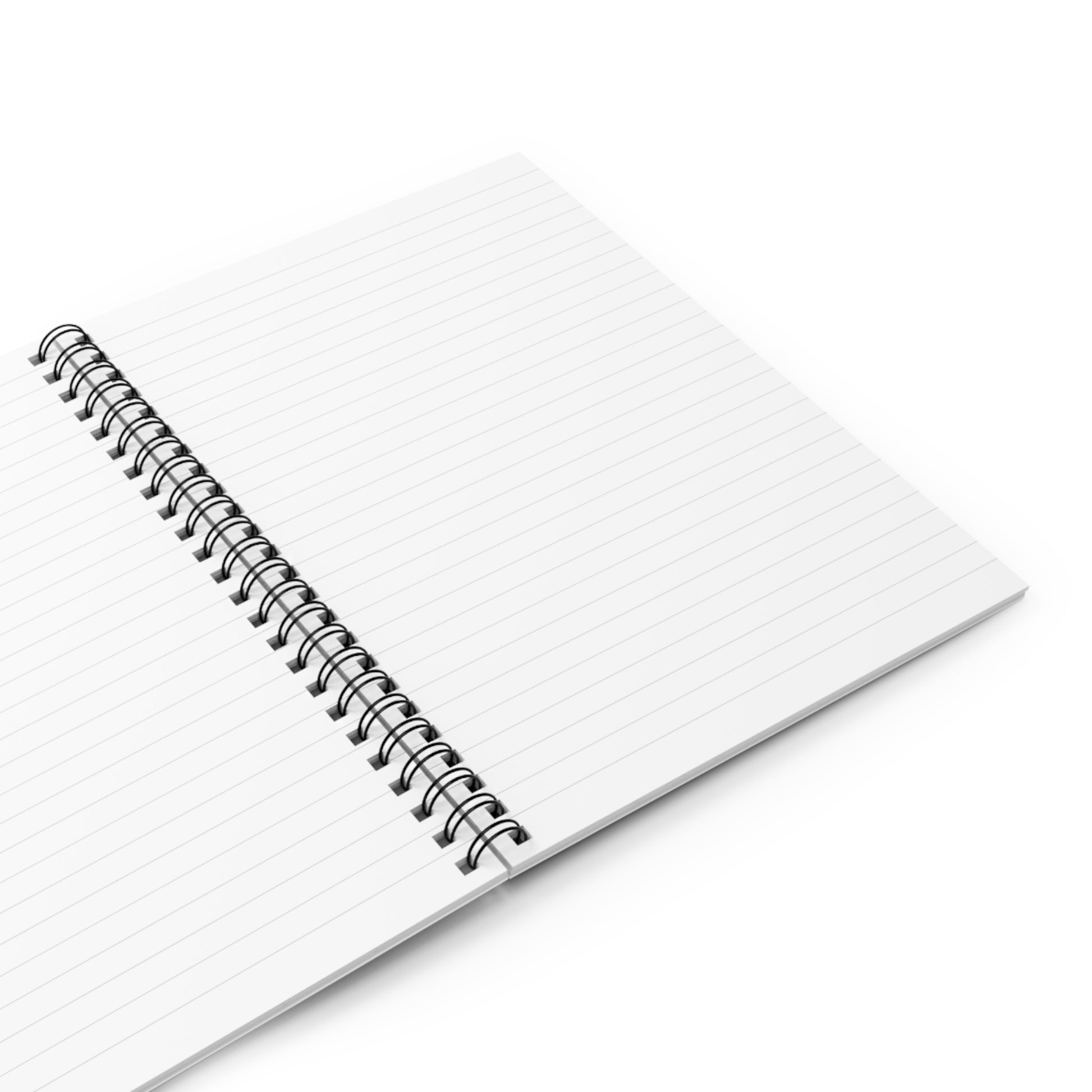 Broken V1 - Blk & Wht - Spiral Notebook - Ruled Line